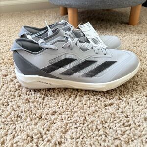 Adidas Adizero Instinct+ Softball Cleats Women Size 7.5 Gray/Volt Shoes IF8510